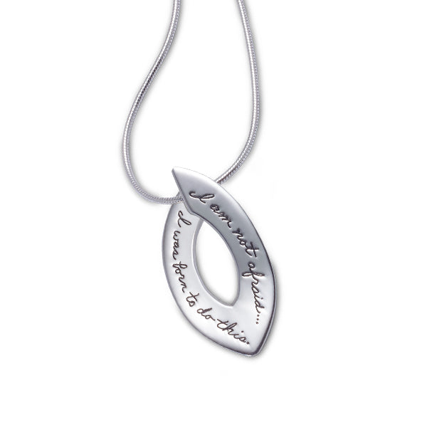 Not Afraid Sterling Silver Pendant | Iluka Jewellery