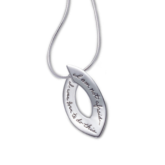 Not Afraid Sterling Silver Pendant | Iluka Jewellery