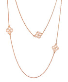 Galeiras Clovers Rose Gold Necklace | Iluka Jewellery