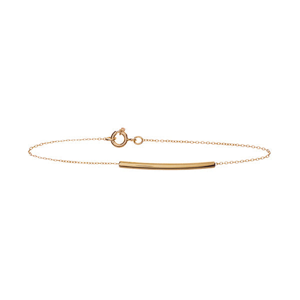 Galeiras Curve Gold Bar Bracelet | Iluka Jewellery