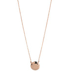 Galeiras 9kt rose gold double disc pendant -  Paddington Jeweller - OJ Co