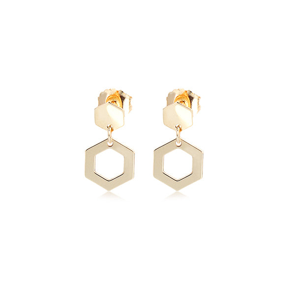 Galeiras Helix Gold Earrings | Iluka Jewellery