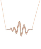 Heartbeat Rose Cubic Zirconia Necklace| Iluka Jewellery