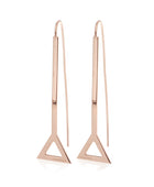 Fabroso Triangular Silhouette Rose Earrings | Iluka Jewellery