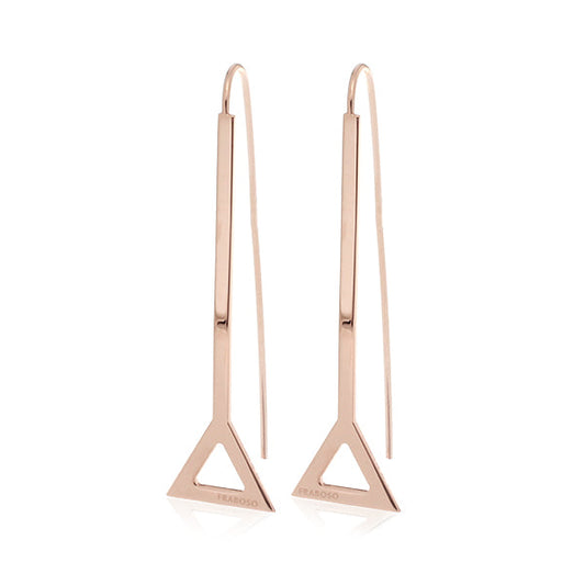 Fabroso Triangular Silhouette Rose Earrings | Iluka Jewellery