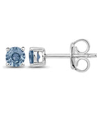 Ceylon Sapphire Studs Earrings White Gold | Iluka Jewelleryo