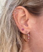 Burmese Ruby Stud Earrings in 9kt Yellow Gold | Iluka Jewellery