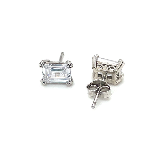 Sybella Baguette CZ Studs | Iluka Jewellery