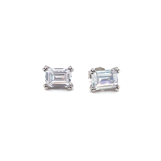 Sybella Baguette CZ Studs | Iluka Jewellery