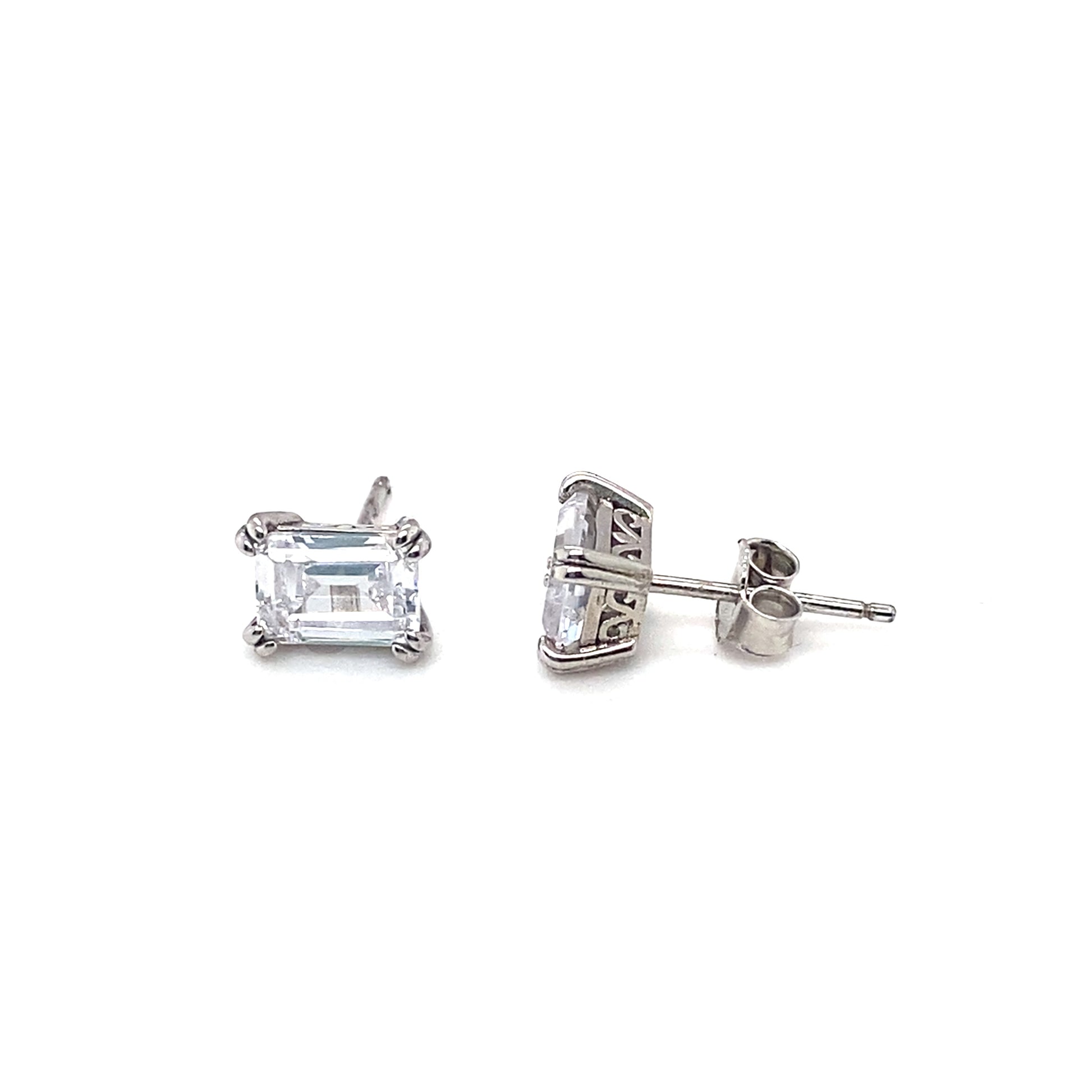 Sybella Baguette CZ Studs | Iluka Jewellery