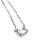 Sybella Baguette CZ Necklace | Iluka Jewellery